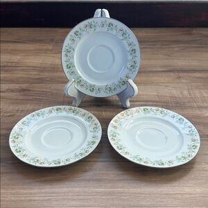 Vintage Johann Haviland Forever Spring Saucers Set of 3